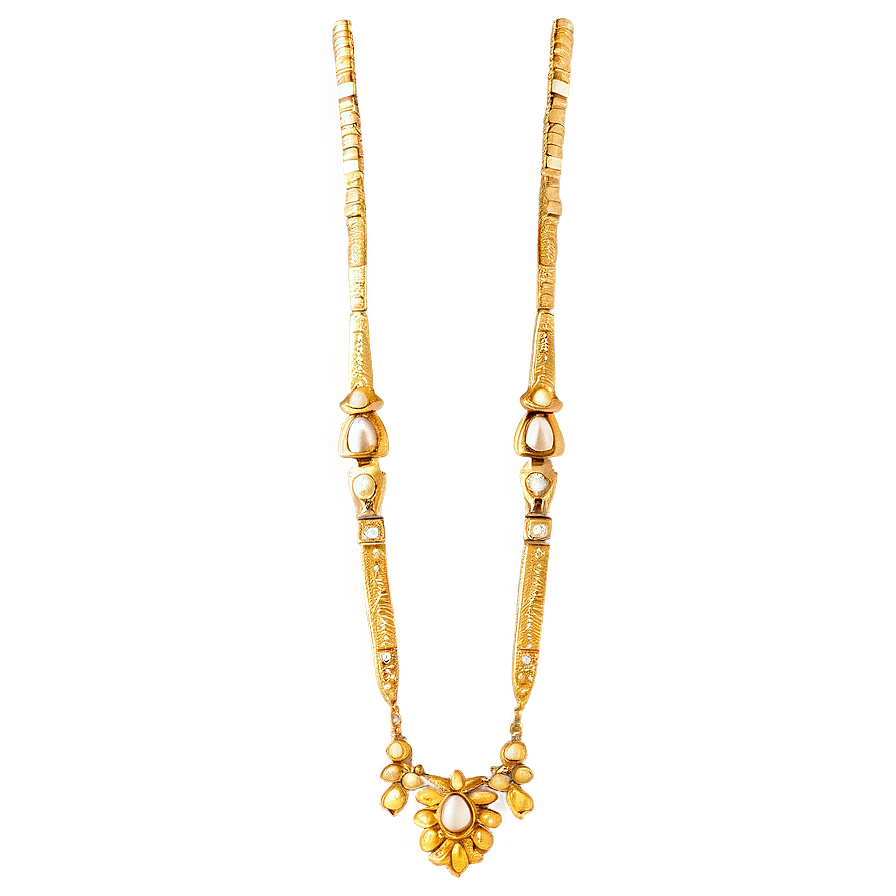 Long Gold Necklace Png Rvq65 PNG image