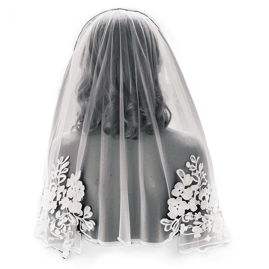 Long Hair Bridal Veil Png 05242024 PNG image