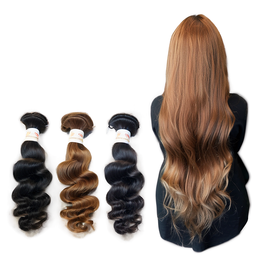 Long Hair Bundles Png 06122024 PNG image