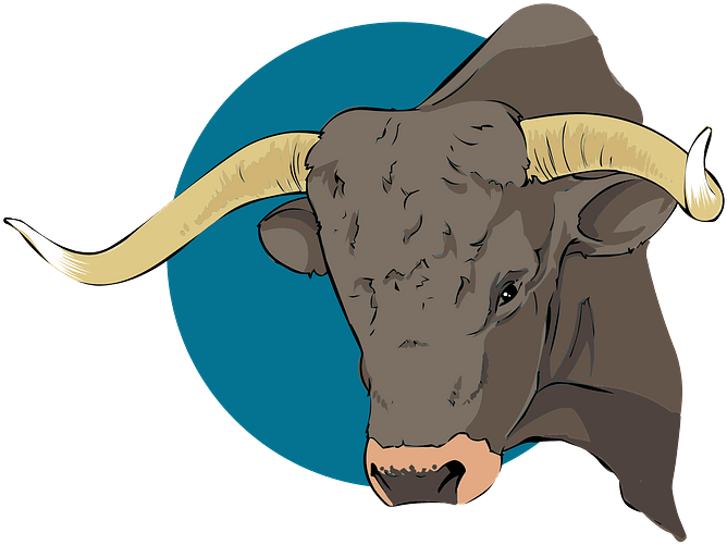 Long Horned Bull Illustration.png PNG image