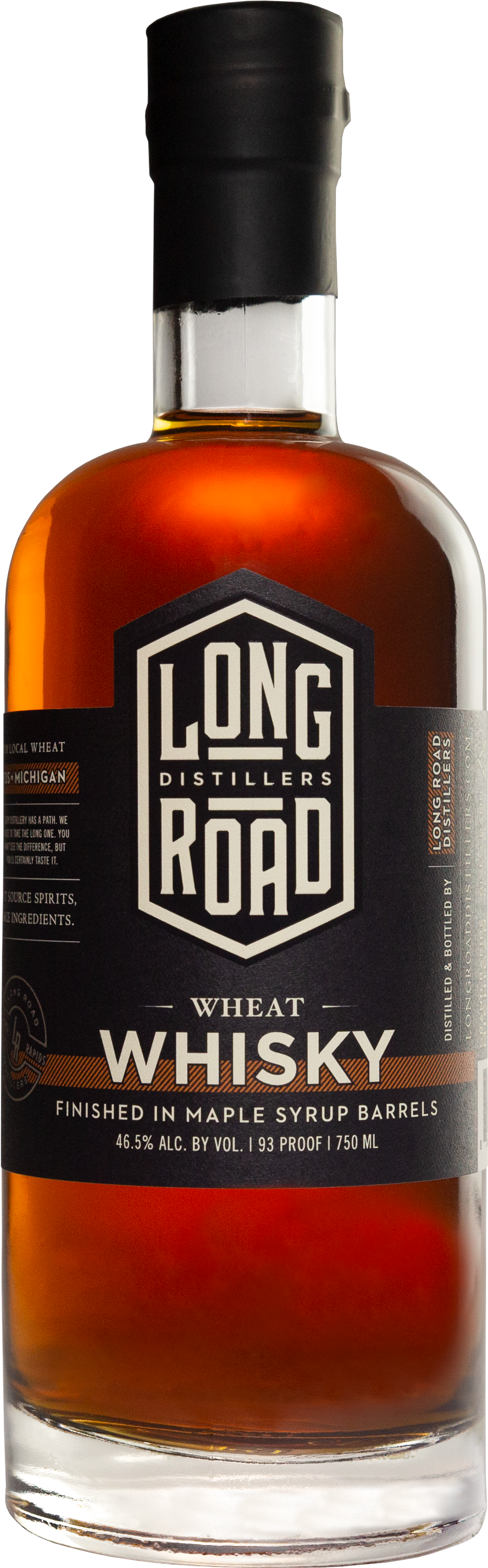 Long Road Distillers Wheat Whisky Bottle PNG image