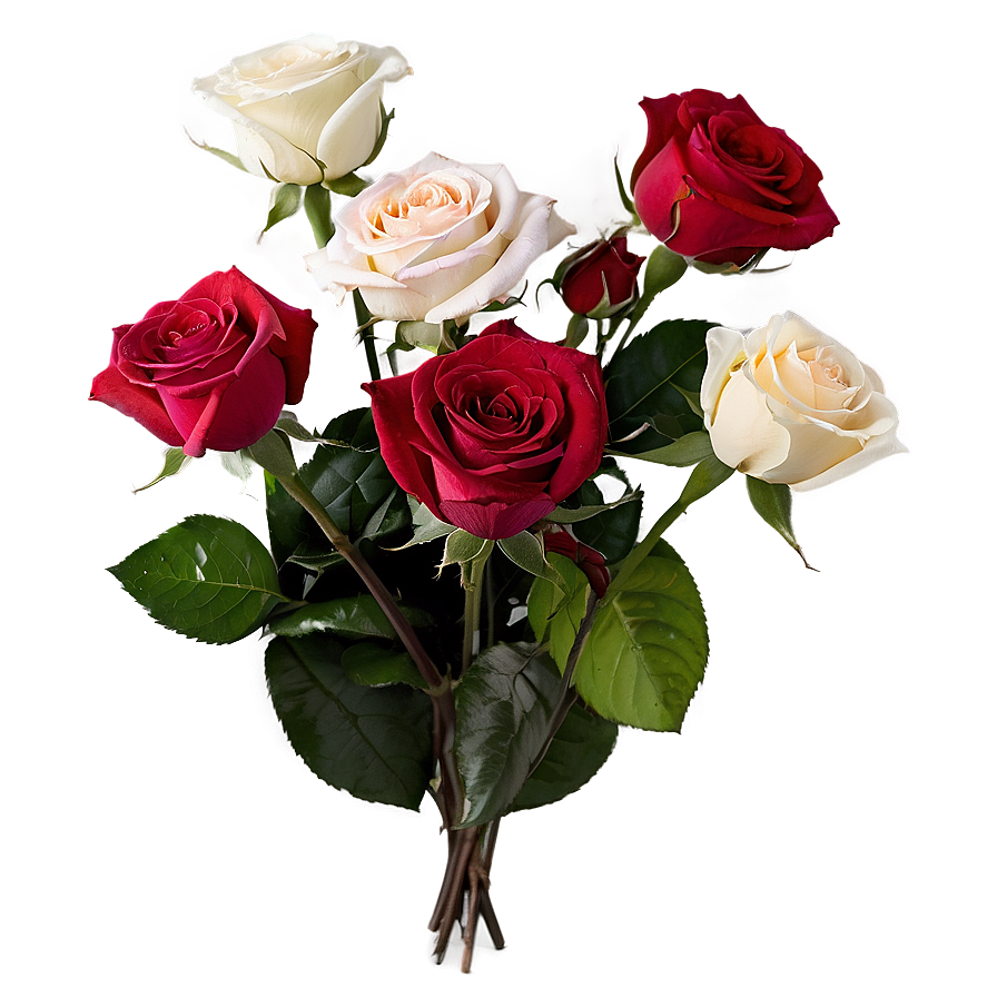 Long-stem Roses Bouquet Png Oxh PNG image