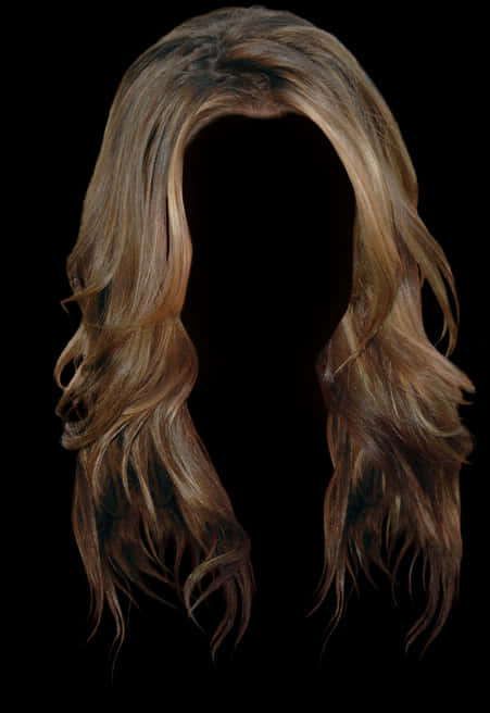 Long Wavy Hair Transparent Background PNG image