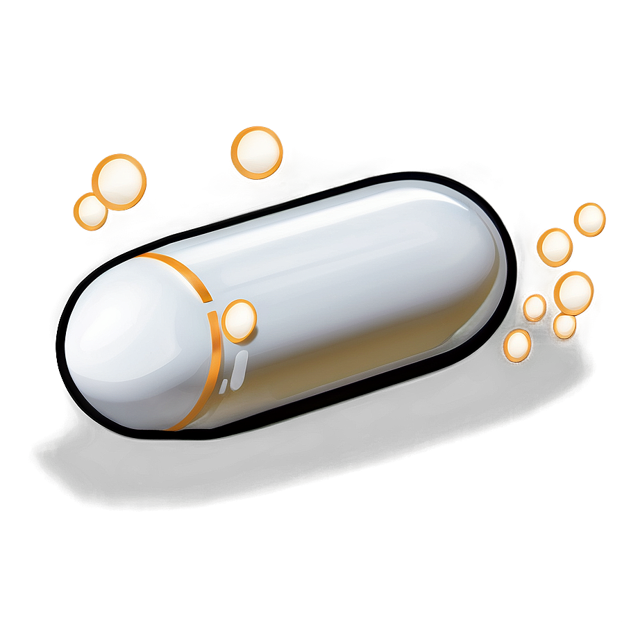 Long White Capsule Png Owy88 PNG image