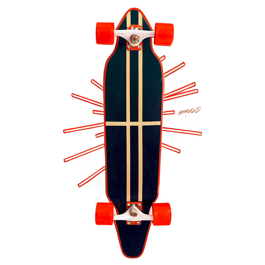 Longboard Outline Png 06272024 PNG image