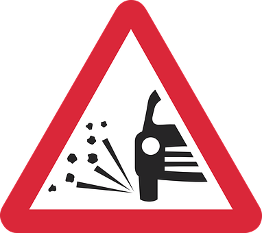 Loose Chippings Sign PNG image