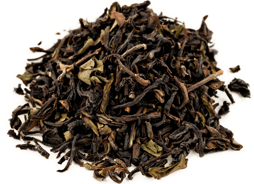 Loose Leaf Black Tea Pile PNG image