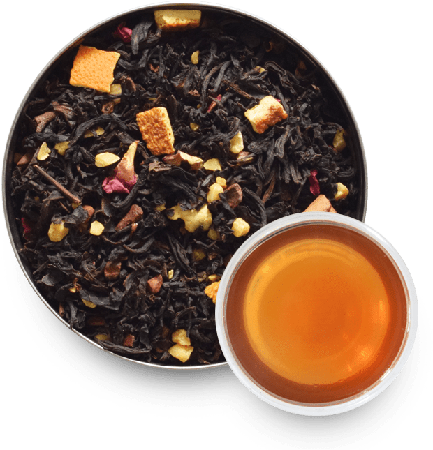 Loose Leaf Teaand Cup PNG image