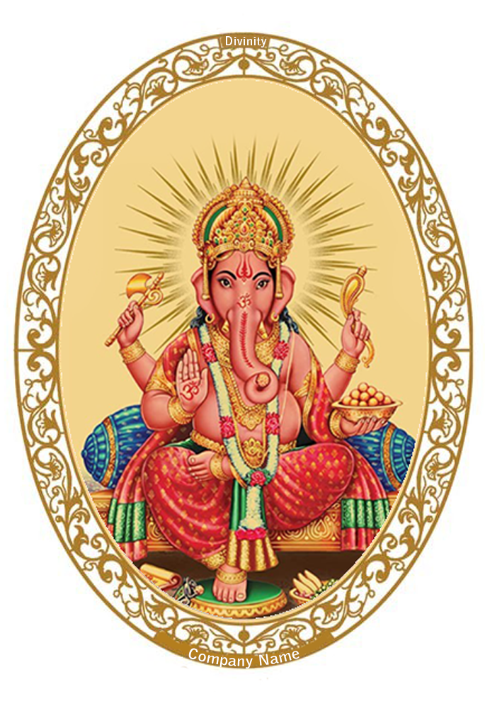 Lord Ganesha Traditional Artwork PNG image