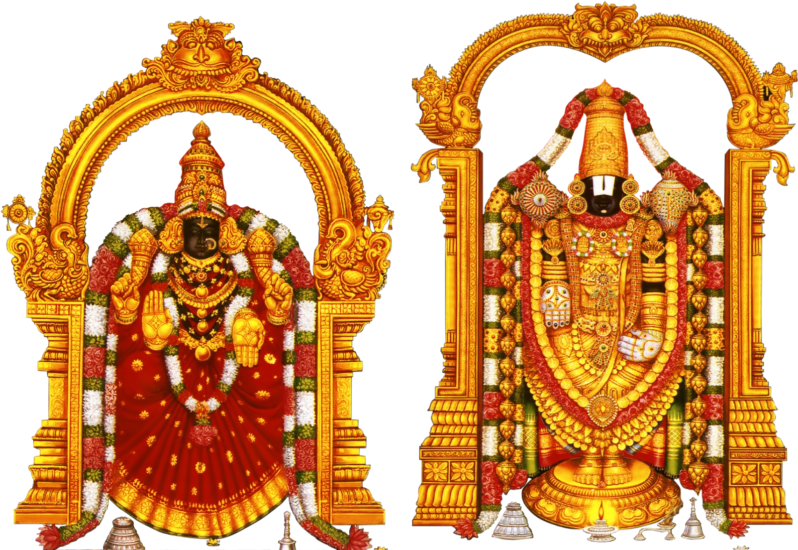 Lord_ Venkateswara_ Traditional_ Artwork PNG image