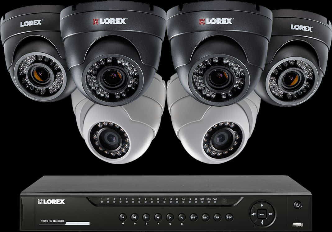 Lorex Security Camerasand Recorder Set PNG image