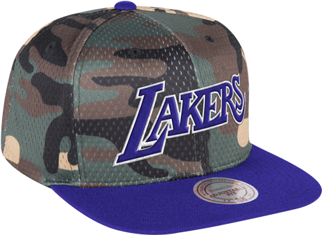 Los Angeles Lakers Camouflage Cap PNG image