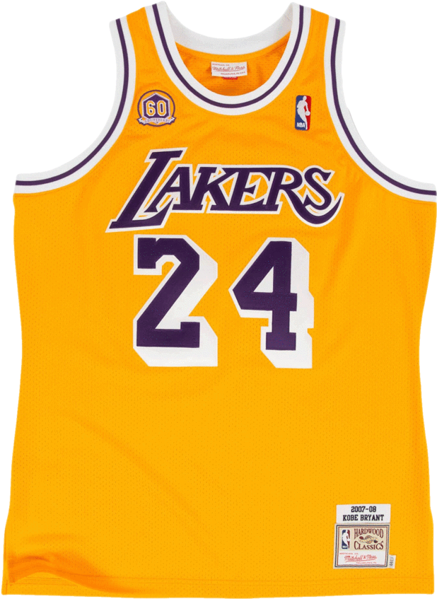 Los Angeles Lakers Jersey Number24 PNG image