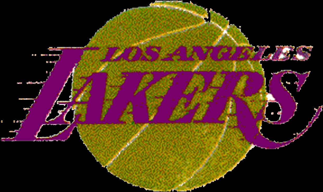 Los Angeles Lakers Logo Distorted PNG image