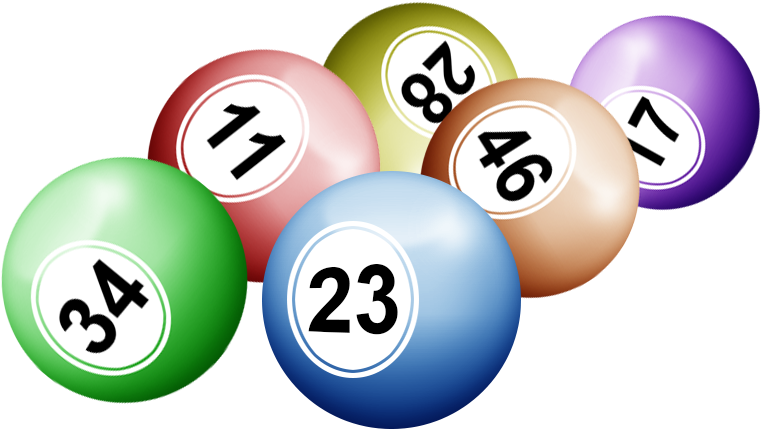 Lottery Balls Numbers Graphic PNG image