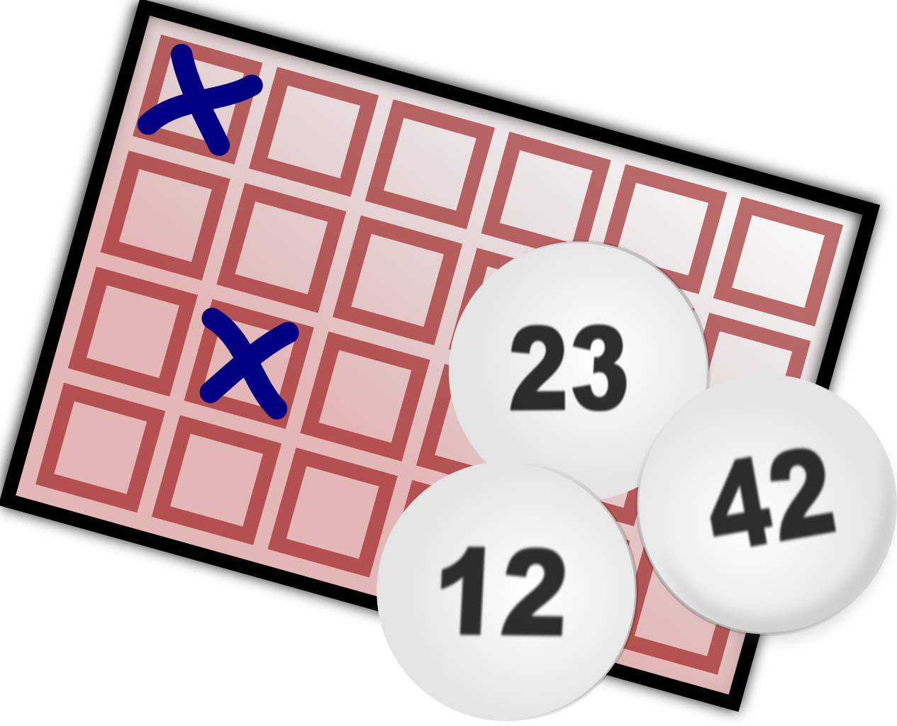 Lottery Game Elements PNG image