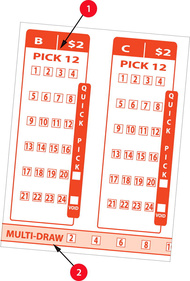 Lottery Ticket Quick Pick Options PNG image