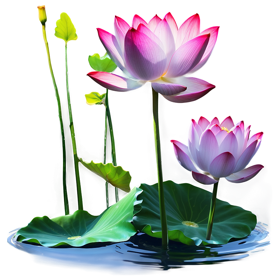 Lotus In Water Png 05242024 PNG image