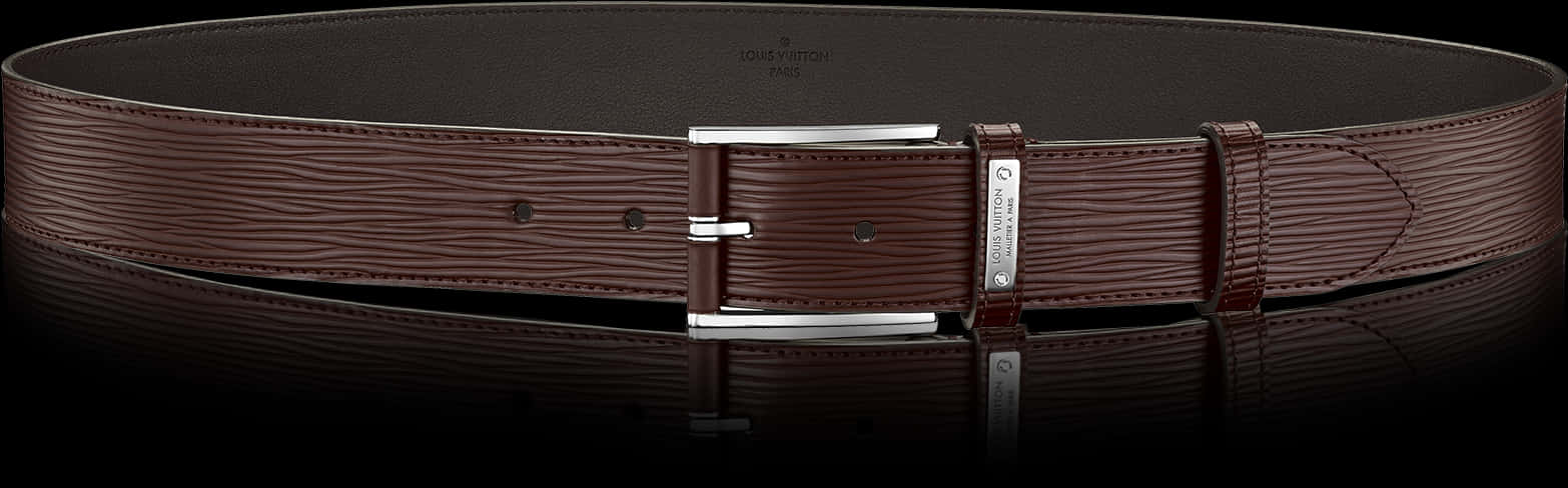Louis Vuitton Designer Leather Belt PNG image