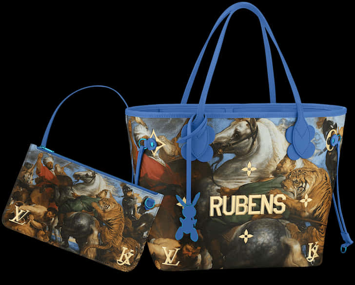 Louis Vuitton Rubens Art Inspired Bags PNG image