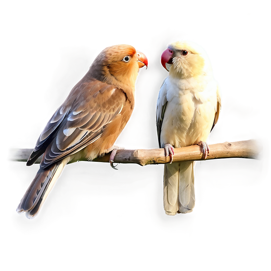 Love Birds Pair Png 05032024 PNG image