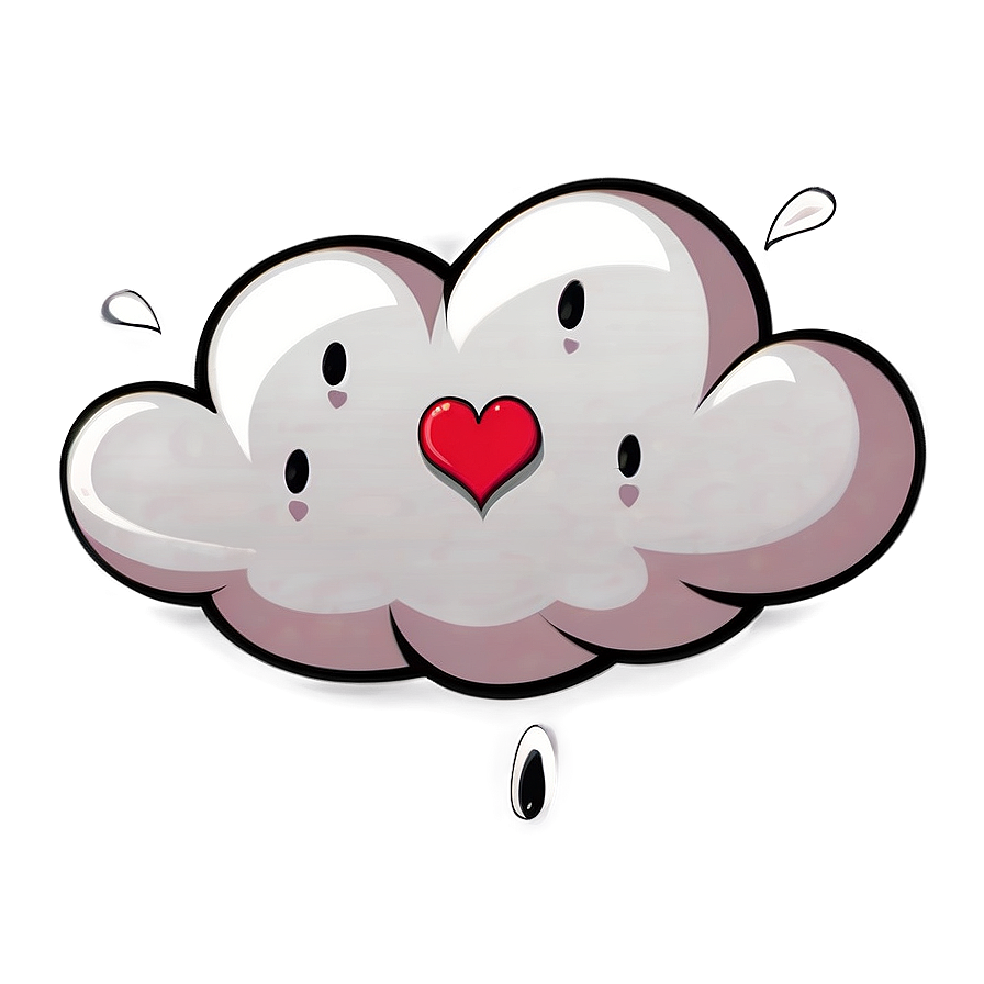 Love Cloud Cartoon Png 66 PNG image