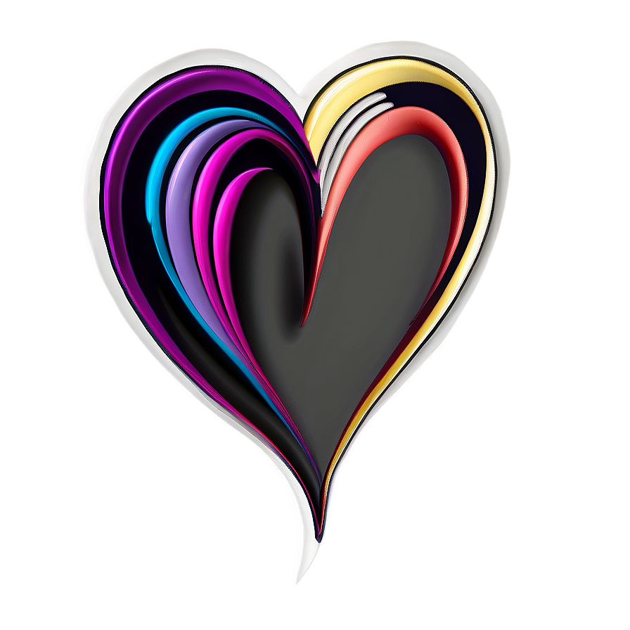 Love Heart Doodle Png 92 PNG image