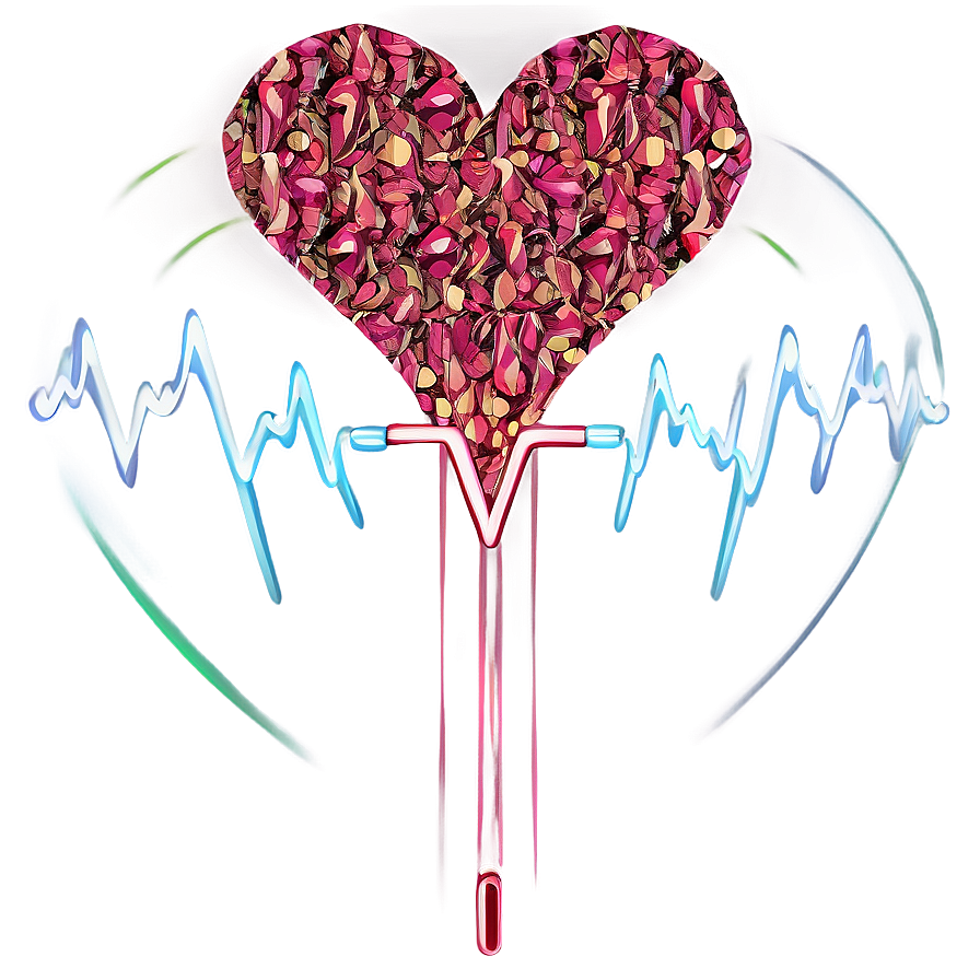 Love Heartbeat Pattern Png Alq PNG image