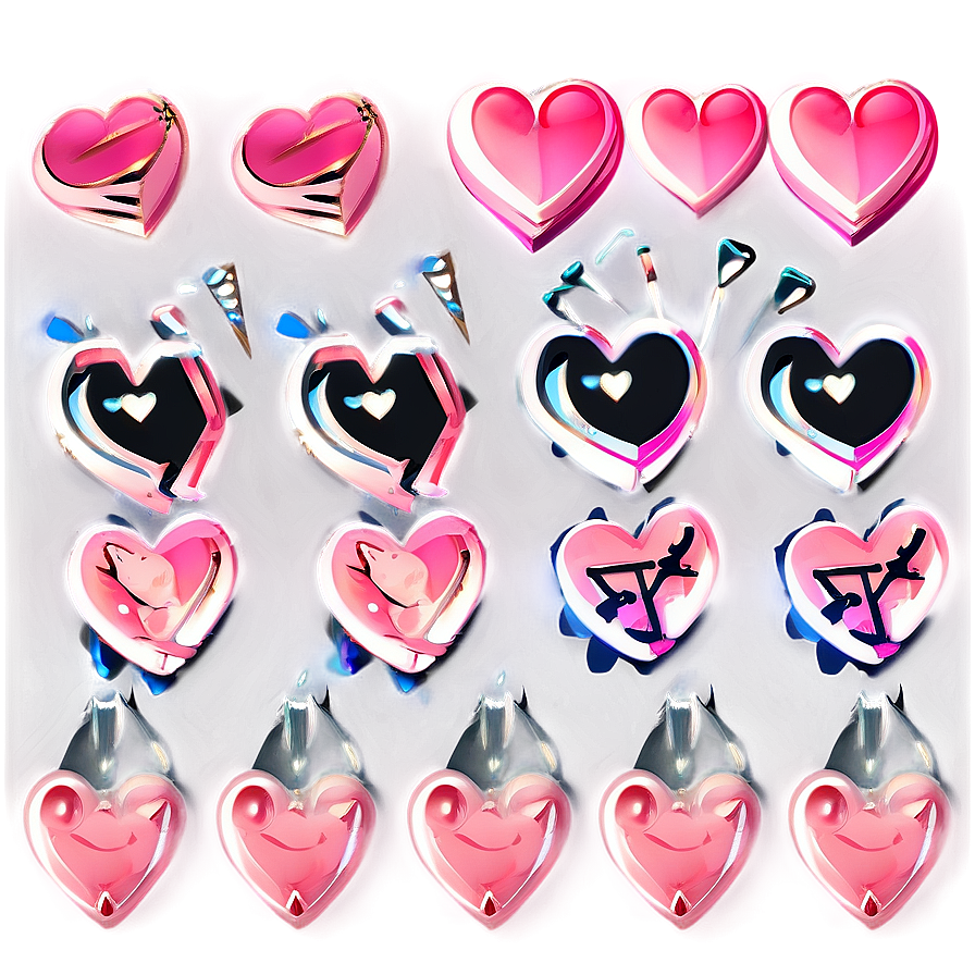 Love Pink Heart Png 05232024 PNG image