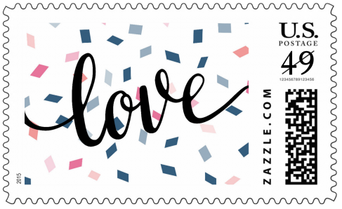 Love Postage Stamp Design PNG image