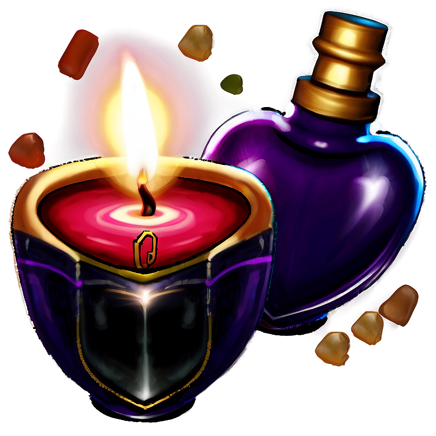 Love Potion With Candle Png 88 PNG image