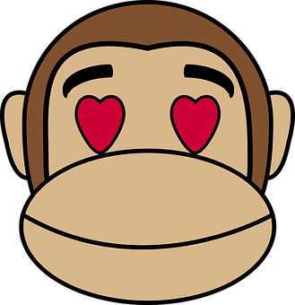 Love Struck_ Emoji_ Graphic PNG image