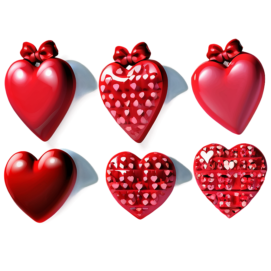 Love Theme Red Hearts Png Bwm36 PNG image