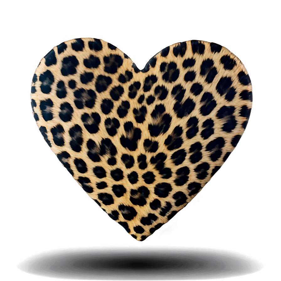 Love Wildlife Leopard Heart Png 84 PNG image