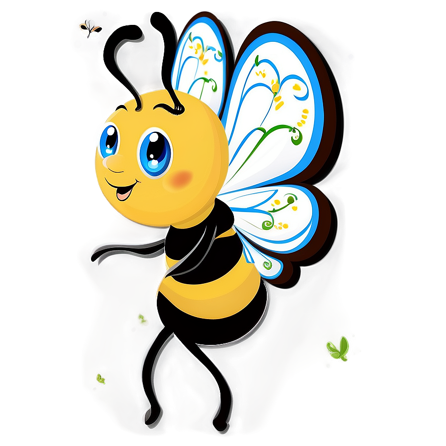 Lovely Bee Graphic Png 06252024 PNG image