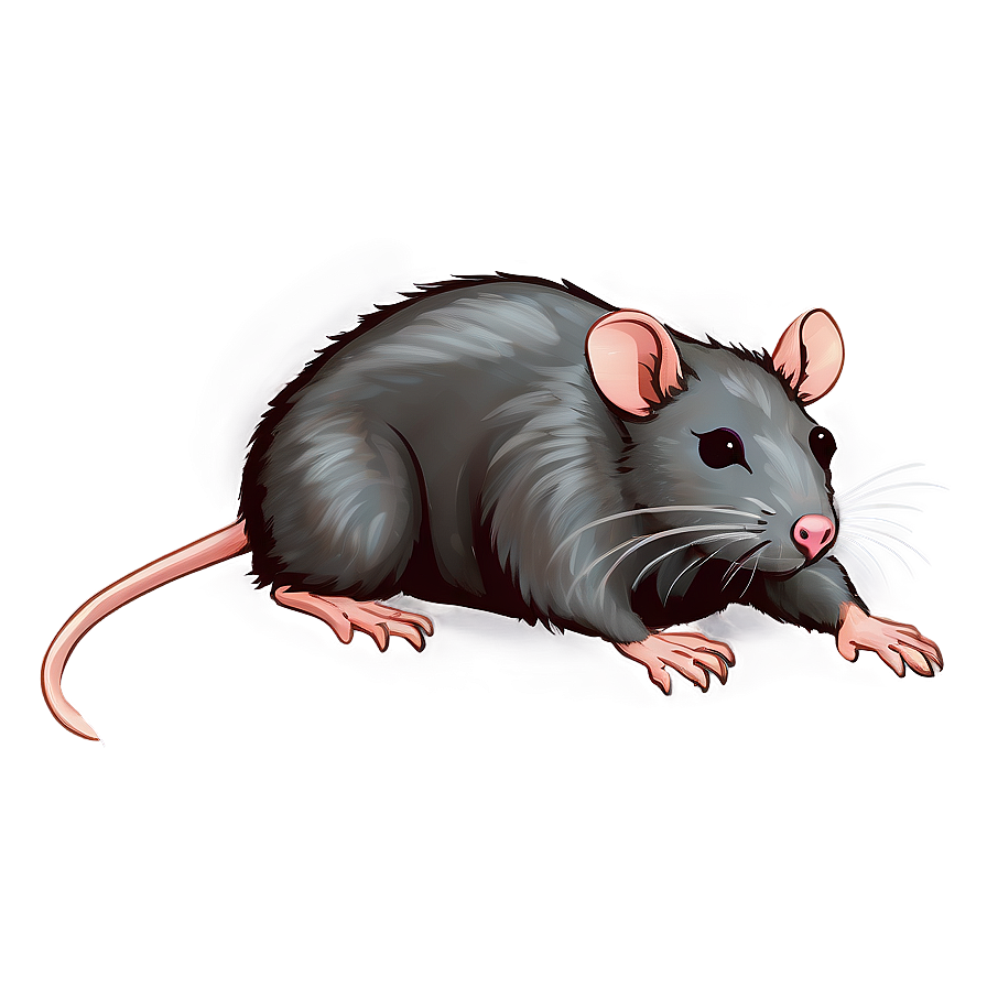 Lovely Rat Drawing Png 48 PNG image