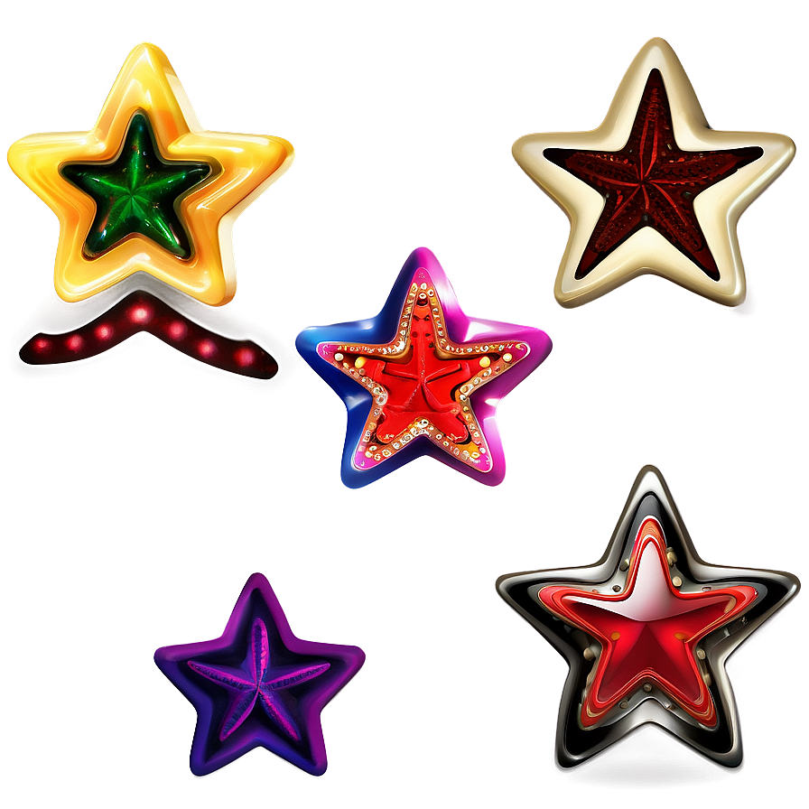 Lovely Star Design Png Ioi PNG image