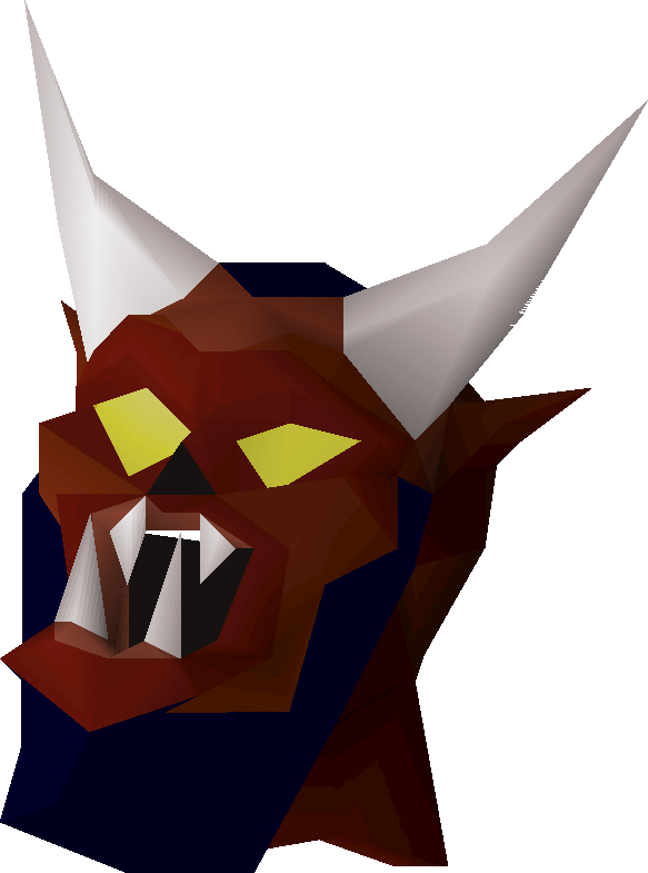 Low Poly Demon Head PNG image