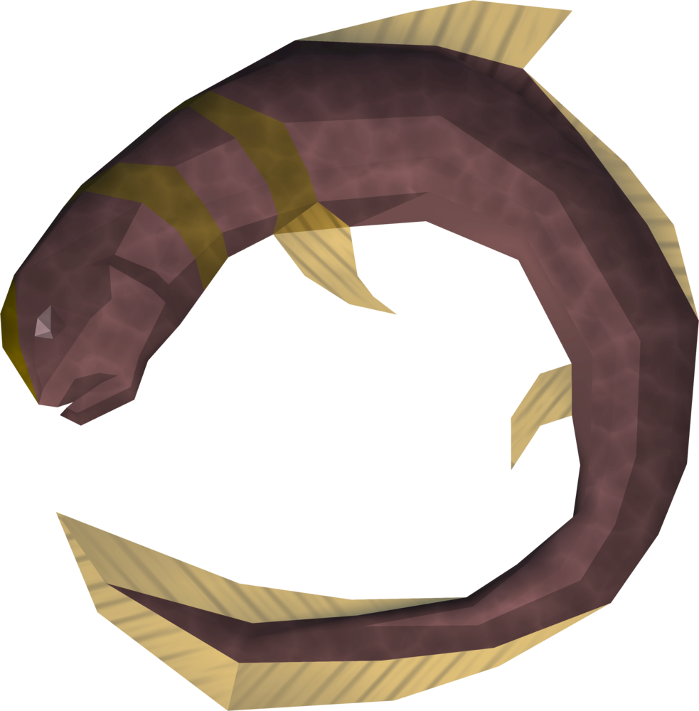 Low Poly Eel Artwork PNG image