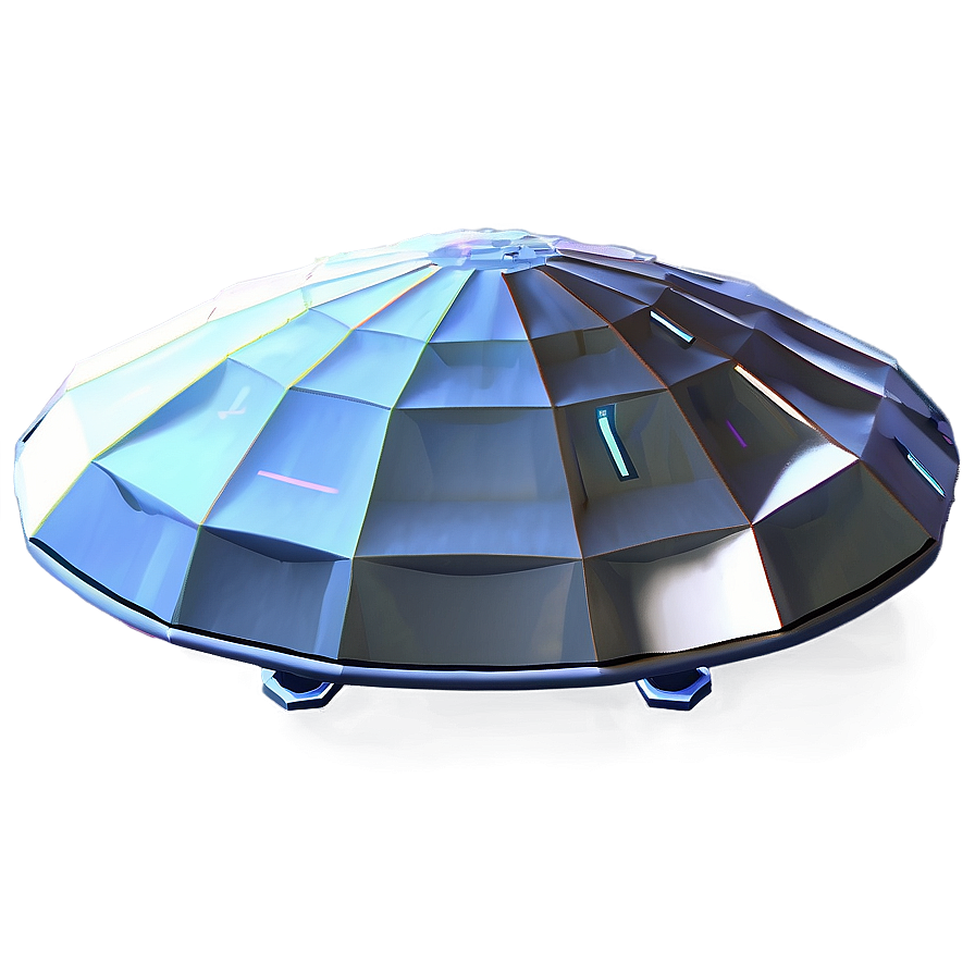 Low Poly Flying Saucer Png 06202024 PNG image