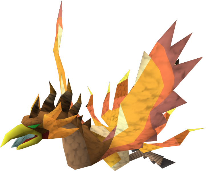 Low Poly Phoenix Artwork PNG image