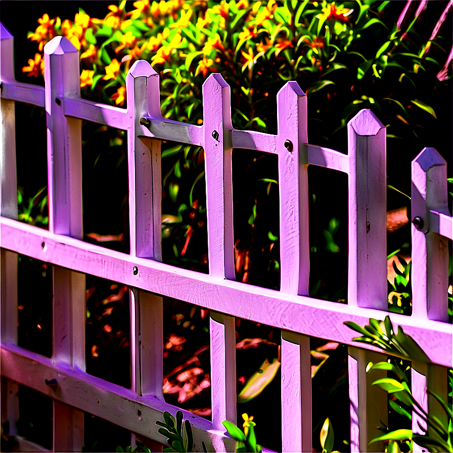 Low White Fence For Patio Png Iuo96 PNG image