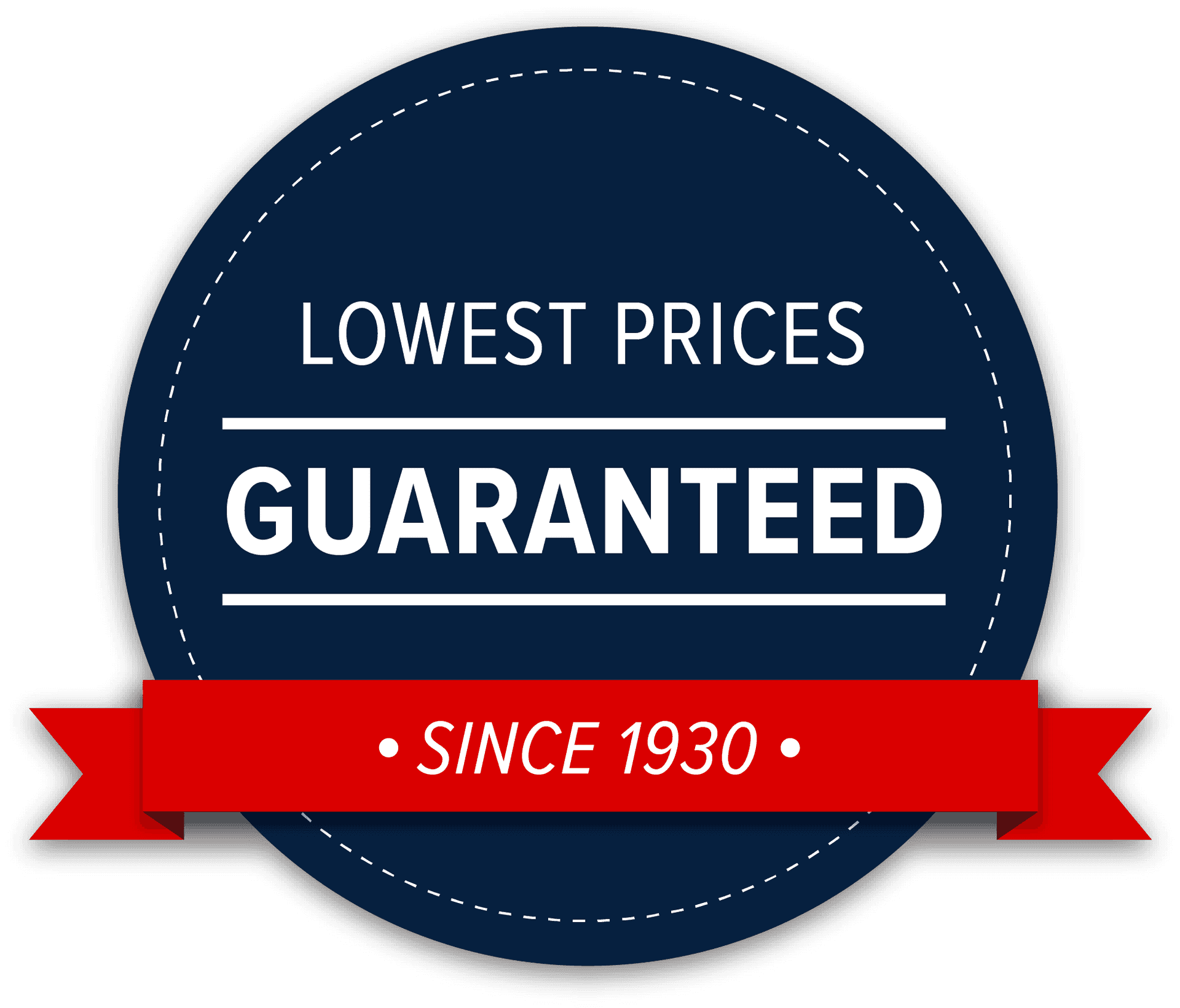 Lowest Prices Guaranteed Badge PNG image