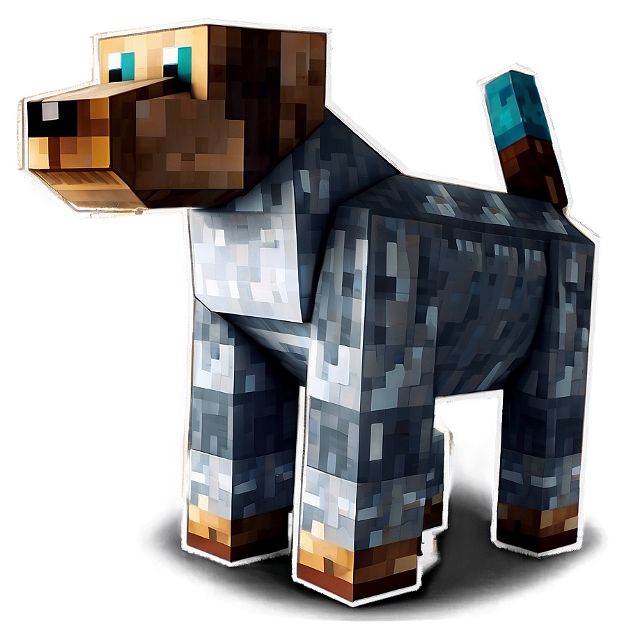 Loyal Minecraft Dog Png 98 PNG image