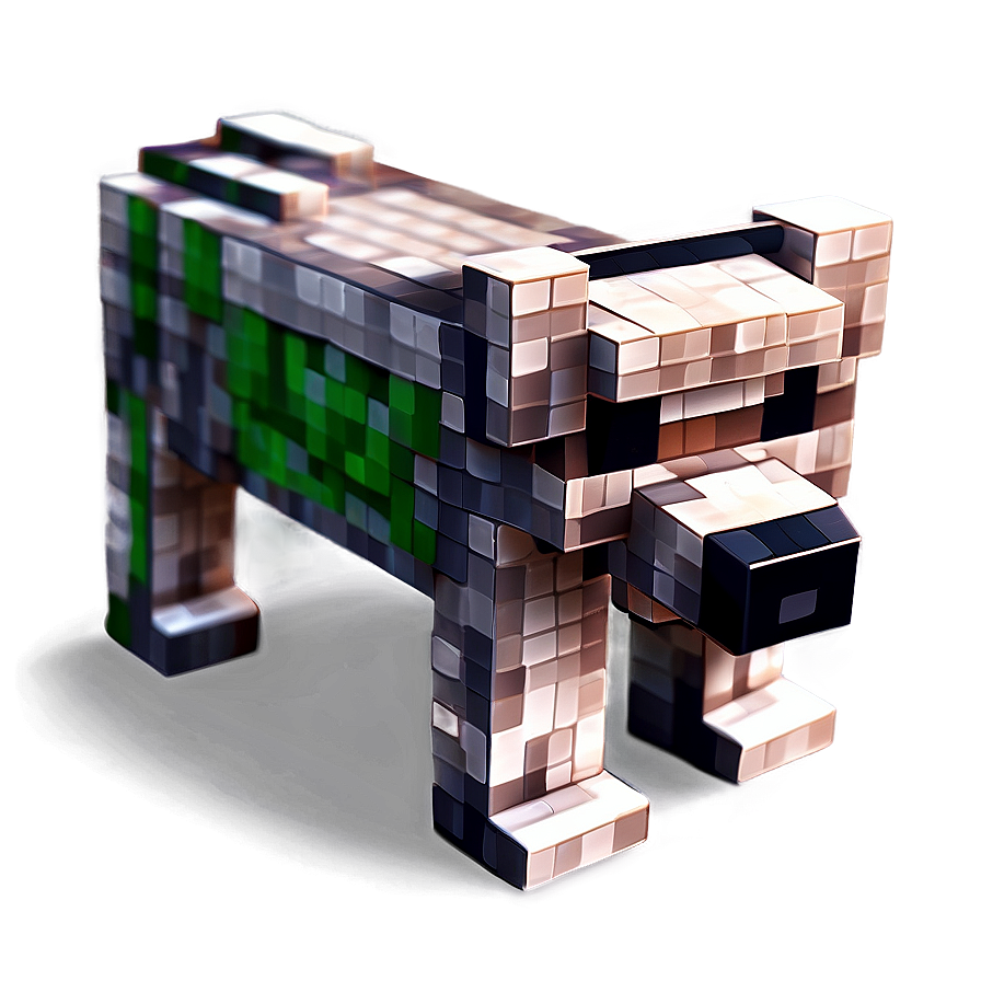 Loyal Minecraft Dog Png Jlu38 PNG image