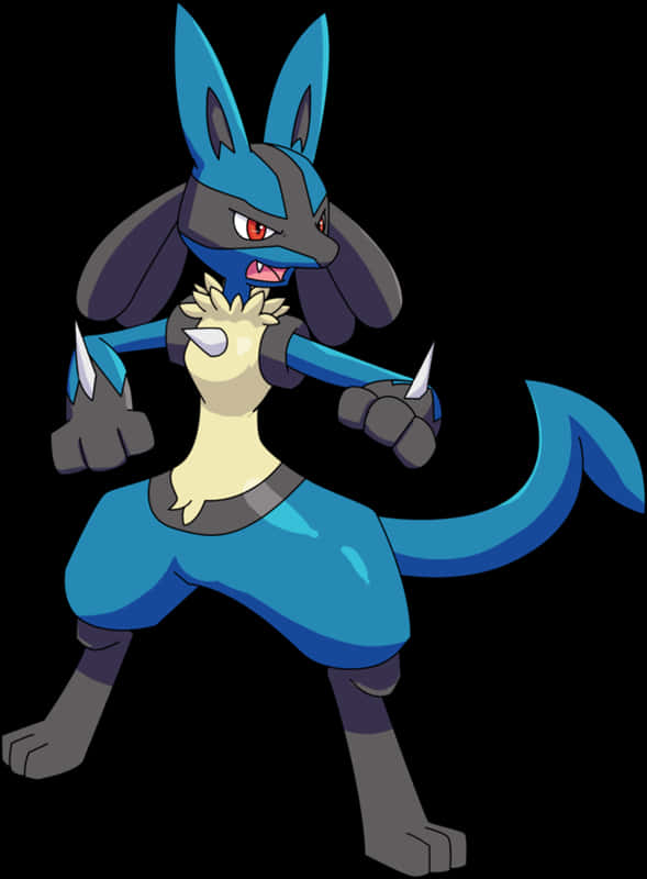 Lucario Pokemon Character PNG image