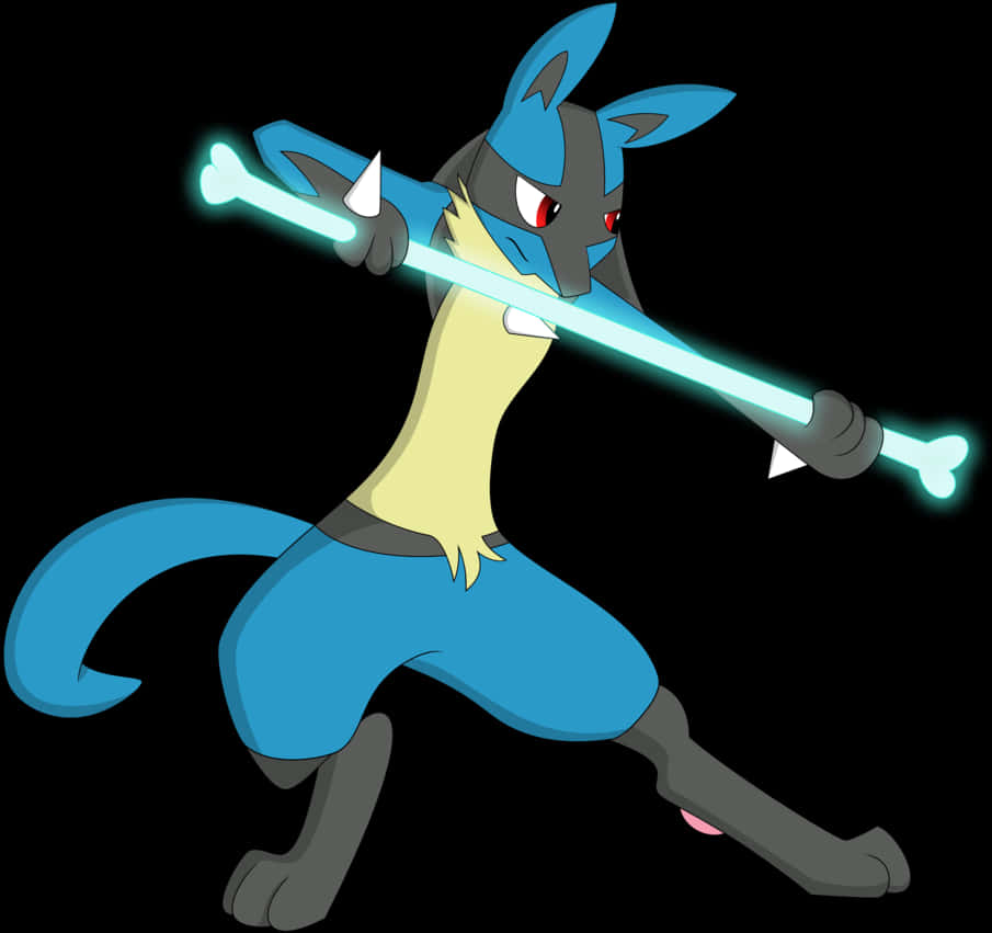 Lucario With Aura Sphere | PNGpix.com