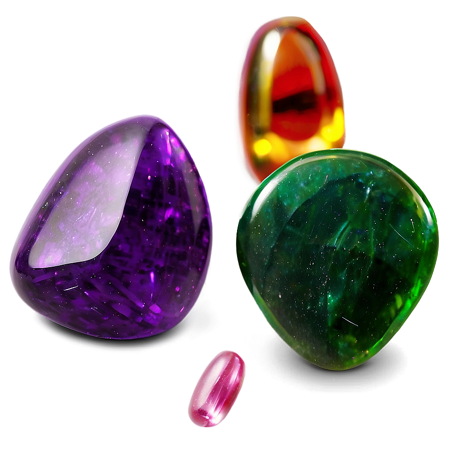 Lucky Gemstone Charms Png 06122024 PNG image