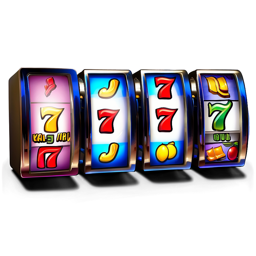 Lucky Sevens Slot Machine PNG image