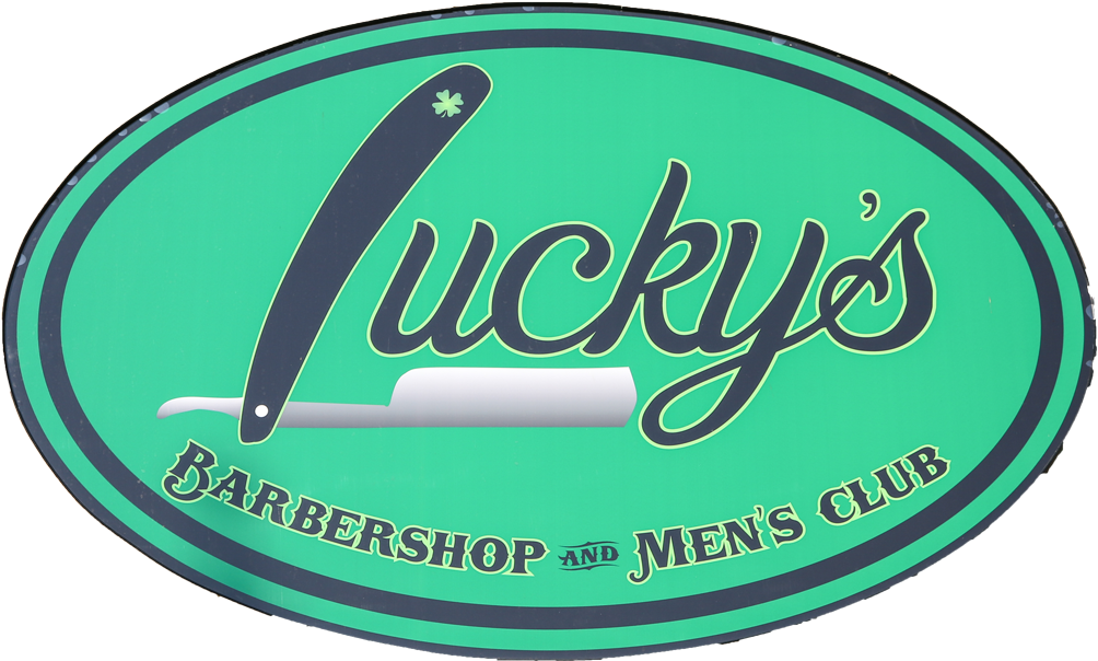 Luckys Barbershop Signage PNG image